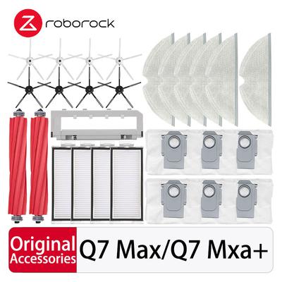Náhradní díly pro robotický vysavač Roborock Q7 Max / Q7 Max+ / Q7 Plus / T8 s HEPA filtrem, hlavním bočním kartáčem a mopem, sáčkem na prach.