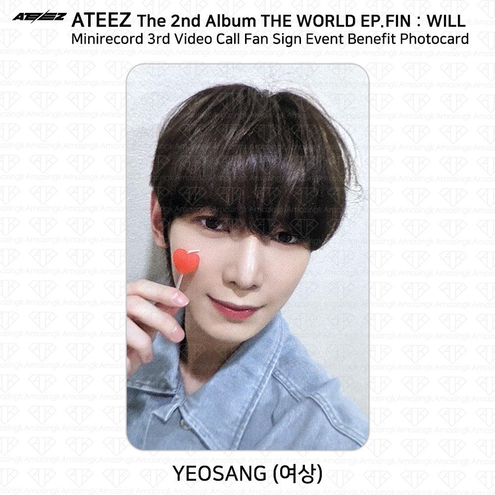 

ATEEZ THE WORLD EP.FIN СДЕЛАЮТ мини-запись третьего благотворительного мероприятия для фанатов, фотокарточка KPOP Yeosang