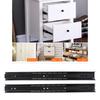 1 Pair 18 Inch   Bearing Cabinet Drawer Slider Runner Steel Slide Rails