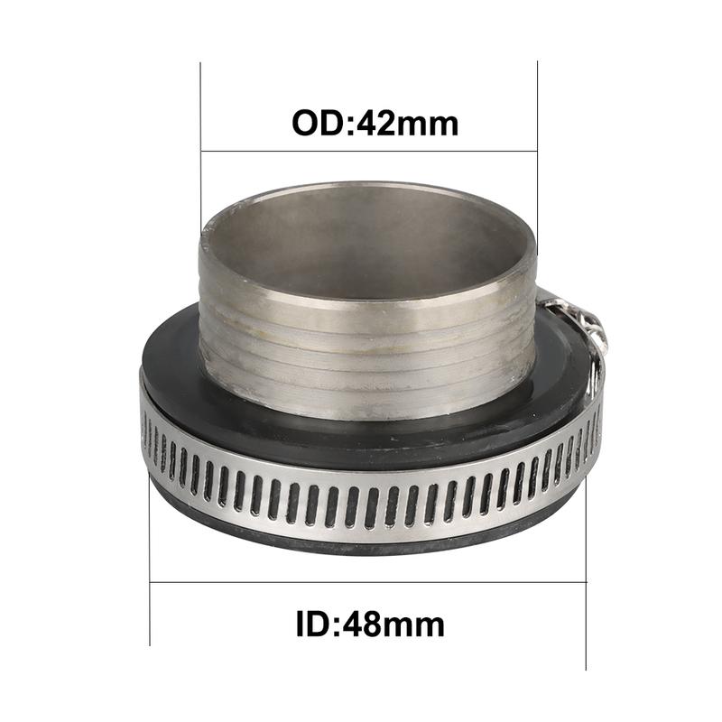 NIBBI Motorcycle 54mm/48mm/42mm/37mm Air Filter Joint Interface Adapter Air Cleaner CNC Intake Manifold for Honda Suzuki Motor