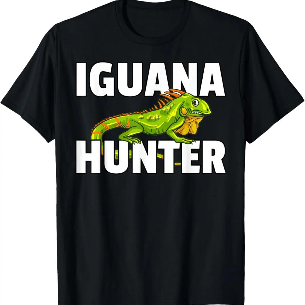 Iguana Hunter Reptile Gift Lizard Hunting T-Shirt