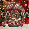 Men's Christmas Novelty Print Long Sleeve Button Placket Pullover Sweatshirt for Winter