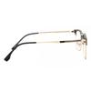 Full Rim Browline Black Gold Smartbuy Collection Huellie 71002 C6 Fashion Unisex Eyeglasses
