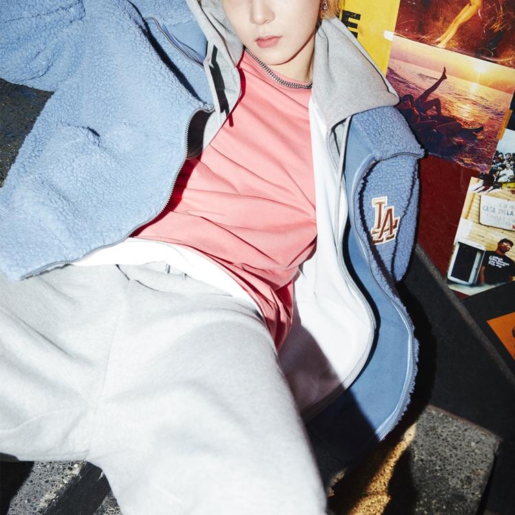 New MLB Velvet Jackets Unisex Blue 31JPF3061-07U