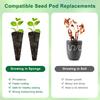 100/50pcs Grow Sponges Refill Seed Pods Replacements Root Growth Sponges for Indoor Hydroponic Growing System Garden Accessories
