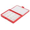 2pcs Empty Watercolor Box Paint Storage Palettes Box Portable Plastic Painting Pigment Box For Acrylics Lipsticks Red