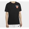 Nike T Shirts Men's Black Crew Neck Moderate Straight Fit CD1287-010