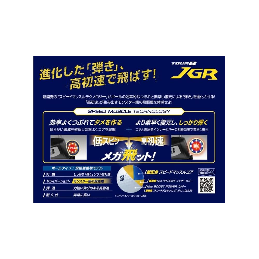 Bridgestone TOUR B JGR Golf Balls Pearl White 12 Pack 2025 Model