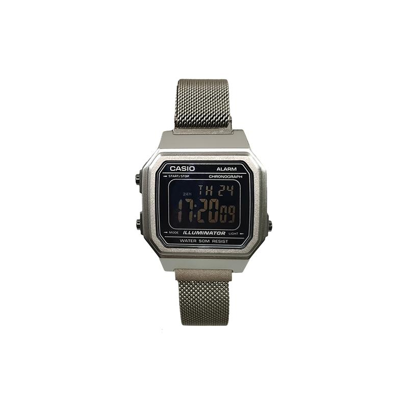 CASIO Customized watch modified series cold silver square seal fashion watch life waterproof W-217HM-7B modified versatile W-217HM-7B