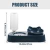 Automatic Water Dispensing Cat Dog Feeder Pet Feeding Bowl 27x15x24cm Blue Designed For Home Use 2 Sets