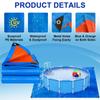 new Pool Ground Pad Foldable Pool Bottom Pad Heavy Duty Cover Cloth Double Sided Liner For Patio Walkway Backyard Camping Garden