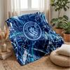 Couverture sur le thème de Manchester City Couverture douce en flanelle Couverture jetée pelucheuse Couverture douillette pour canapé et lit pour la décoration de la maison