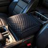 Center Console Cover Compatible with 2021 2022 2023 2024 2025 2026 Ford F150, Armrest Lid Leather Protector, Center Console Cushion Interior