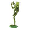 Resin Resin Motion Style Outdoor Decorative Sculpture Toad Green Weather Adaptive Exterior Resin Statue Decorative Sculpture