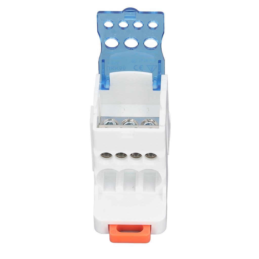 UKK80A Terminal Block Power Junction Box DIN Rail Mount Universal Electric Wire Splitter