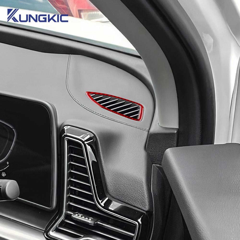 For Kia Sportage NQ5 2025 2025 2025 2025 Real Soft Carbon Fiber Sticker LHD RHD Car Air Outlet Frame Interior Trim Accessories