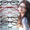 Y2K Vintage Small Oval Glasses Girls Style Red Green Frame Glass Eyewear Decorative Outdoor Anti-blue Eyeglasses Gifts