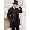 Men's Steampunk Medieval Jacket Pirate Viking Renaissance Costume Formal Tailcoat Gothic Victorian Halloween Tuxedo Coats