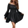 Renaissance Costume Women Medieval Pirate Corset Dress Off Shoulder Bells Sleeve Fairys Dress