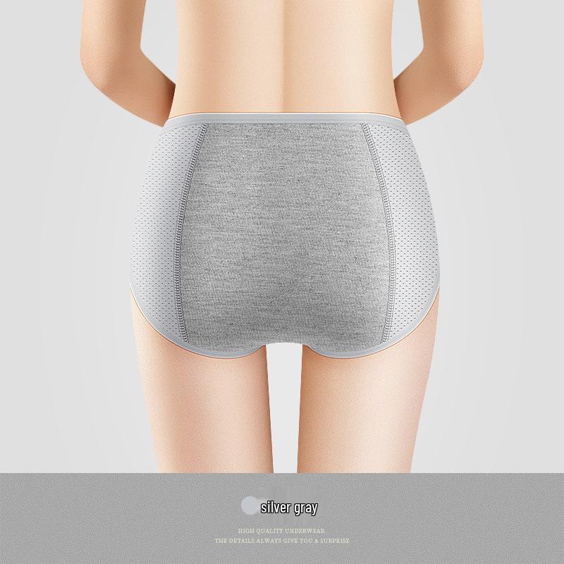 Damen Eisseide Auslaufsicher Menstruationsunterwäsche mit mittlerer Taille