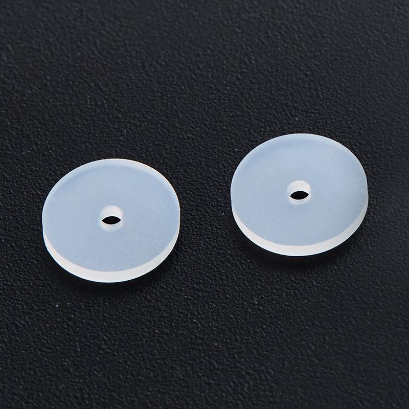 50Pcs Silicone Earring Stopper for Piercings Clear Discs Stabilizer Pads for Droopy Ears Heavy Earring Non Pull Support Patches