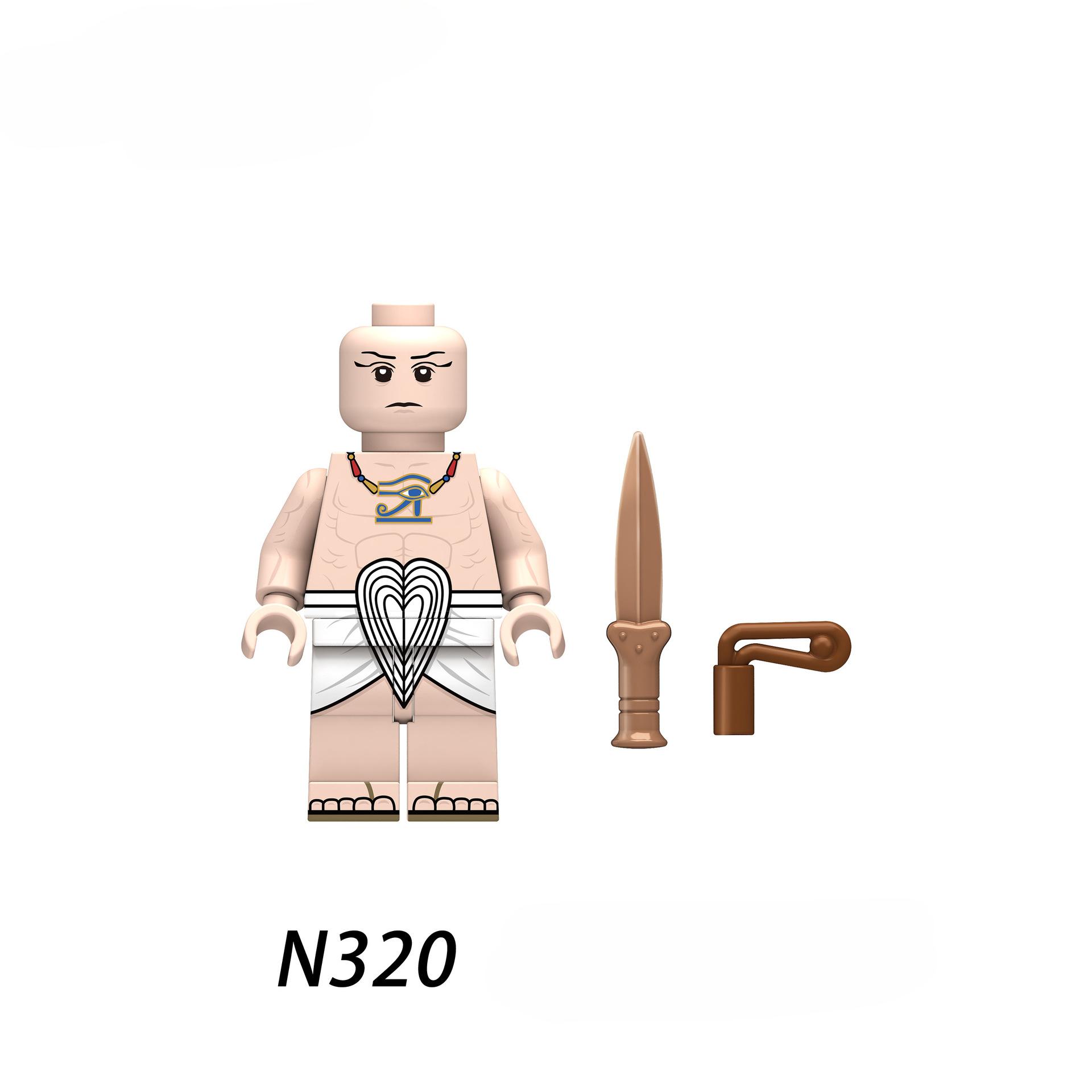 

Нубийский лучник, воин, гвардеец-фараон, египетский пикинер, пехота, бумеранг, солдат, пращник, модельные блоки, кирпичи MOC N313-N320