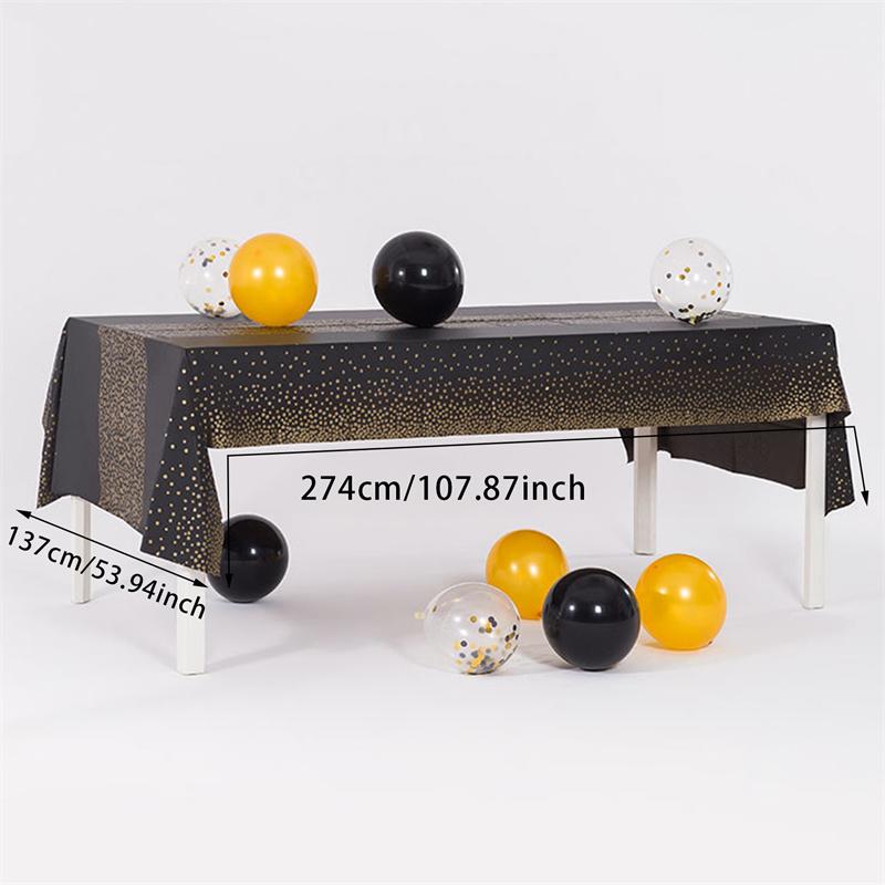 Tablecloth PEVA Dotted Disposable Table Cover Runner Design Party Waterproof Oilproof Tablecloths for Rectangle Tables