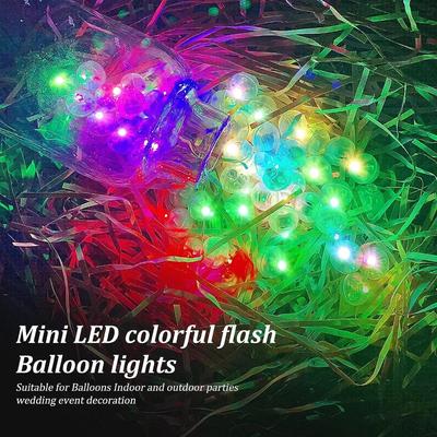 Tiny LED Balloon Lights Colored Luminous Flash Tumbler Light Mini Round Glow Ball Lamp for Lantern Christmas Wedding Party Decor