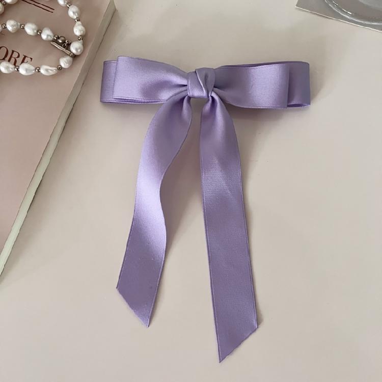Long Ribbon Bowknot Hairpin Adult Teens Ponytail Elegances Spring Hair Clip
