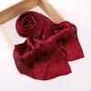 Elegant Women Silk Scarf Satin Solid Flower Wrap Shawl Sunscreen Bandana Hijab Mujer Scarve Pareo Beach Boho Headscarf Sweet New