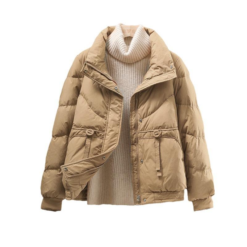 25 New Styles, Down and Cotton Jacket, Women, Winter Thick, Stand Up Collar, Casual Cotton Jacket, Loose, Cotton Coat Jacket, Simple Design