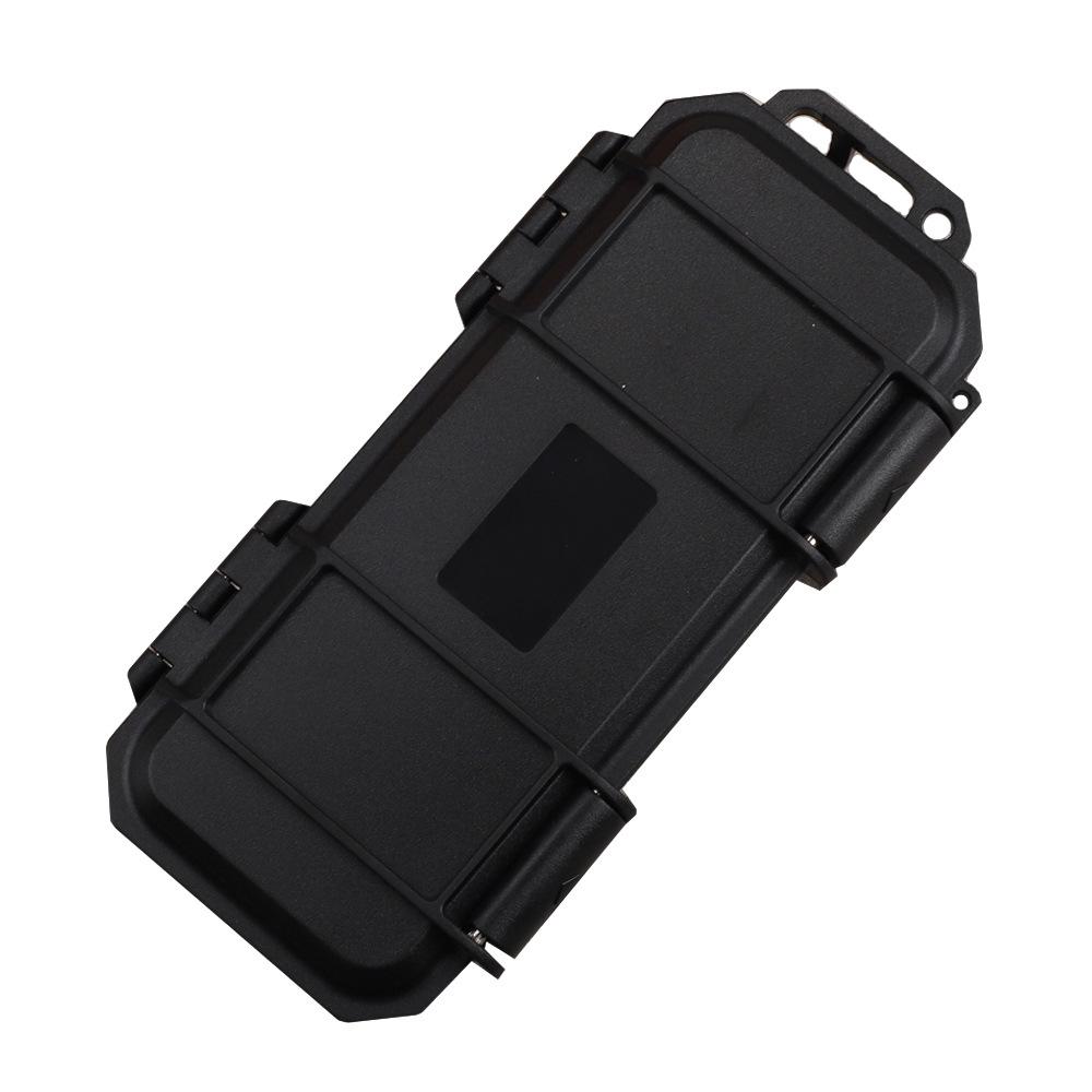 

Тактический водонепроницаемый противоударный ящик для хранения инструментов EDC, портативный пластиковый ударопрочный и устойчивый к давлению ящик для инструментов box чёрный