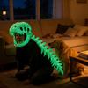 Costume Scheletro di Dinosauro 3D Scheletro di Dinosauro Luminoso nell'Oscurità Peluche Scheletro Carino con Suono Ruggente per Festa in Costume Vestito Cosplay Accessori
