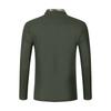 Men's Single Breasted Round Neck Long Sleeved Casual Sports Top