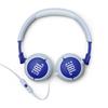 JBL Junior 320 / Kids' / On-Ear Headphones / Volume Control / Built-in Microphone / Customizable Stickers Included / Blue / JBLJR320BLU