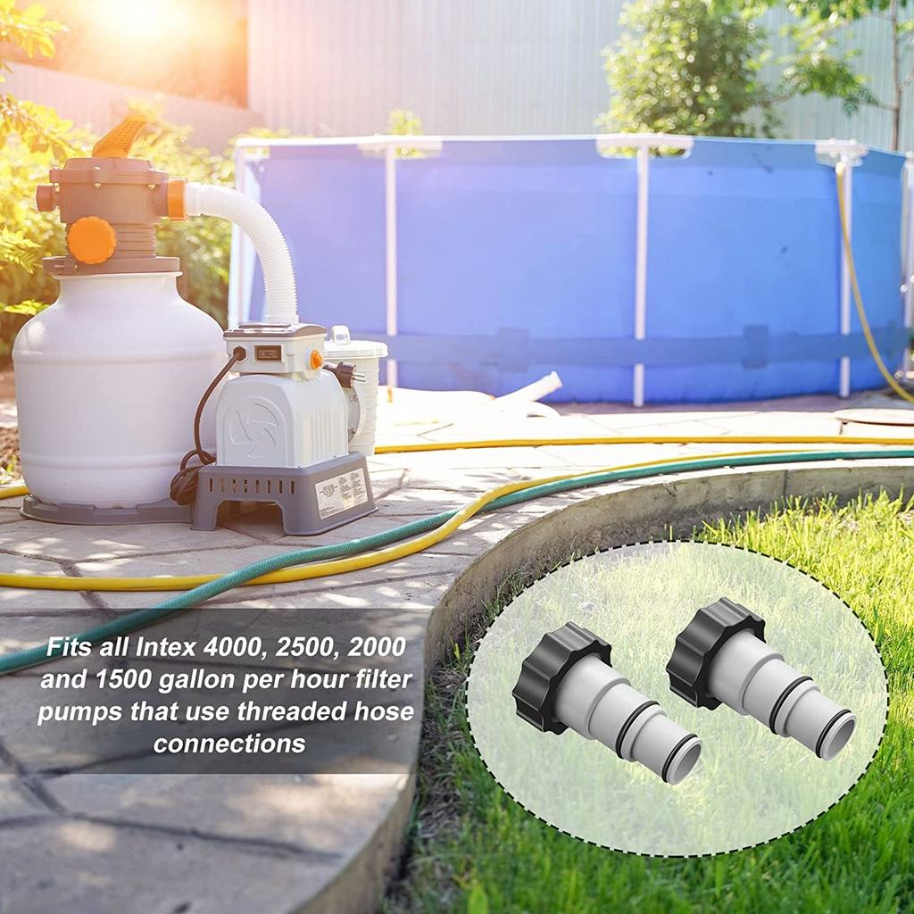 For I-NTEX 1.25in To 1.5in Type B Hose Adapters For Pumps & Saltwater System