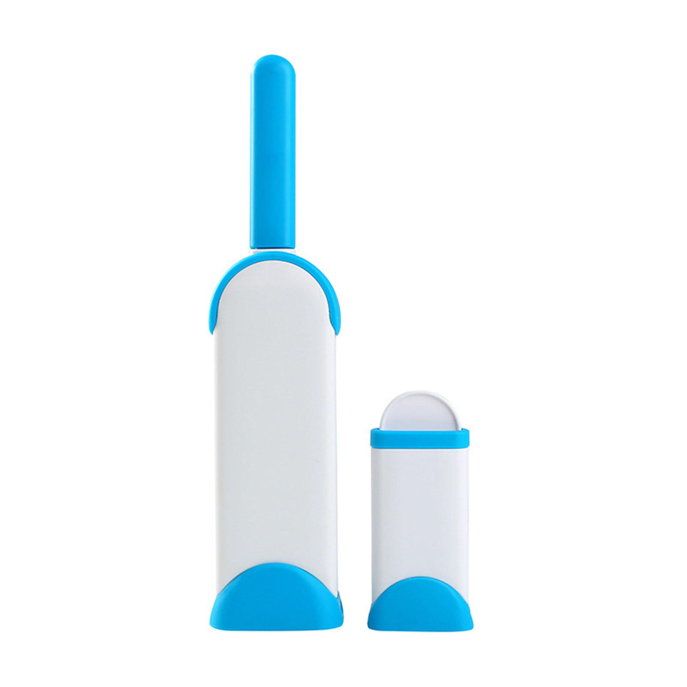 

Щітка для збору ворсу та видалення шерсті тварин для прання, одягу, диванів, автомобільних сидінь, меблів та тканин, Багаторазова щітка для видалення шерсті, Двостороння липка стрічка для збору ворсу синій