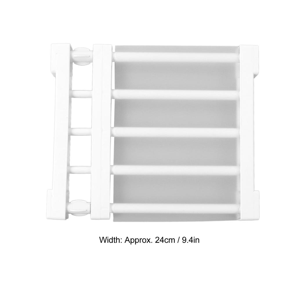 Closet Tension Shelf Expandable Nail Cabinet Divider Storage Rack for Wardrobe Cupboard