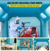 Portable Inflatable Paint Booth, 26x15x10ft Inflatable Spray Booth, Car Paint Tent w/ Air Filter System & 2 Blowers, Upgraded Blow Up Spray Booth