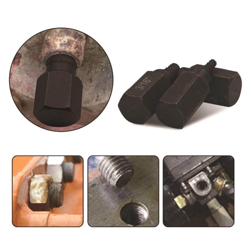 10pcs Heavy-Duty Screw Extractor Set Screw and Bolt Extractor Set for Removing Broken Screws, Bolts, Studs, Fittings,