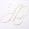Elegant Women'S Pearl Beads Belts Metal Thin Waist Belts Slim Chain Belt Decorative Waistband Dress Accessories