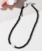 Polalita Mini Black Almond Necklace (Plt-Nl-011_Bk)