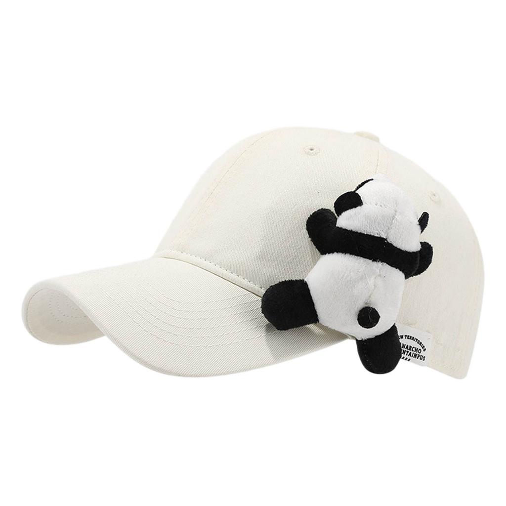 Women Chinese Panda Baseball Hat For Girls Women Unisex Panda Adjustable Hat Cute Stuffed Panda