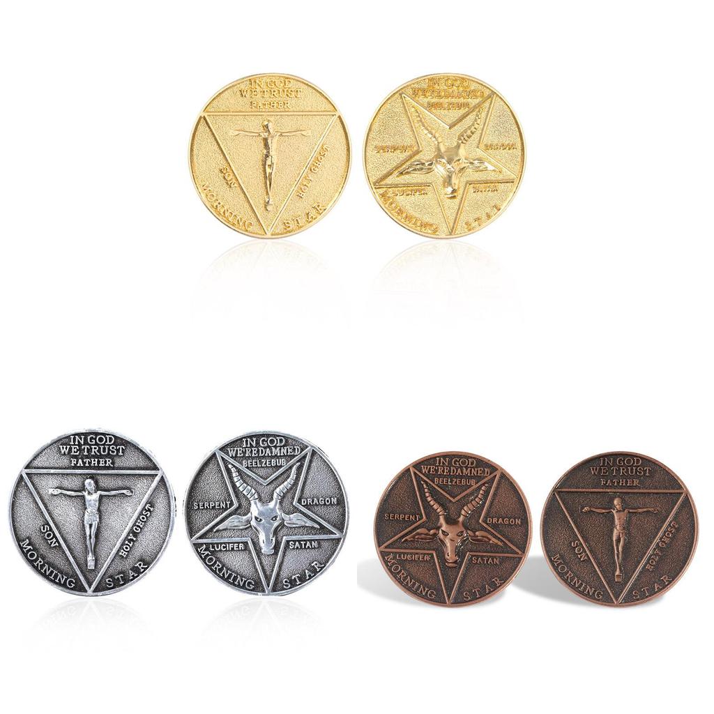 Moneta upamiętniająca Lucyfera ze stopu metali na prezent i upominki imprezowe