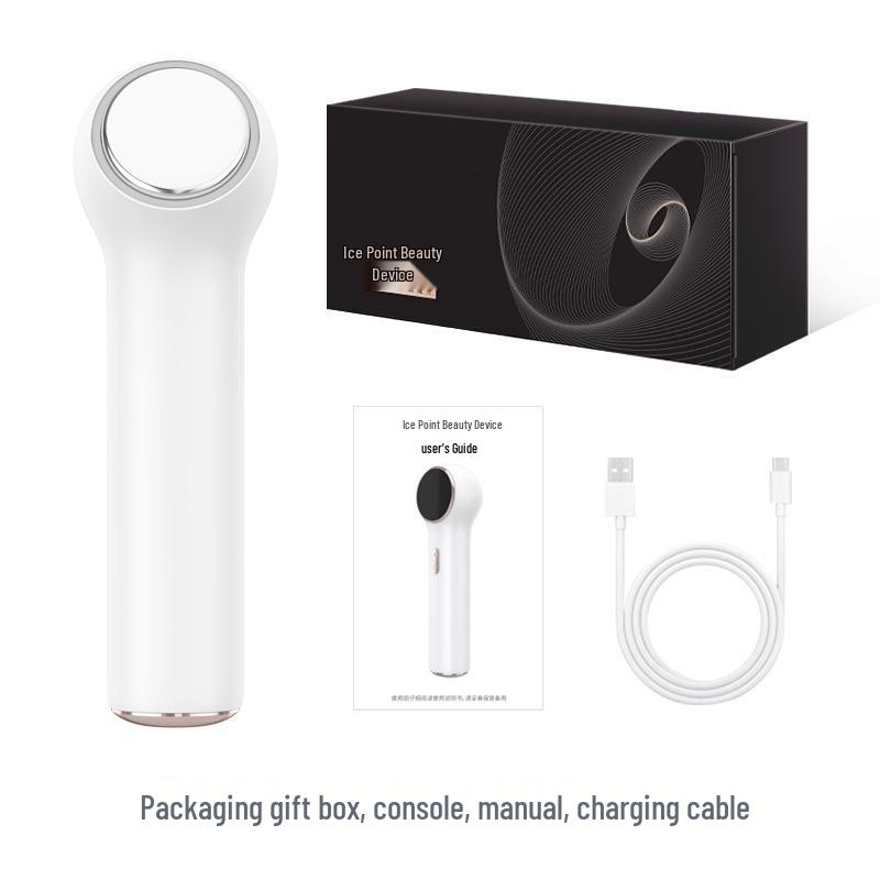 Hot & Cold Facial Ice Hammer: Pore Minimizer & Red/Blue Light Therapy Device
