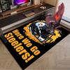 Pittsburgh Steelers Logo Area Rug for Office, Chair Rug, Decorative Carpet Livingroom Mat, Large Size Fan gifts Christmas gifts