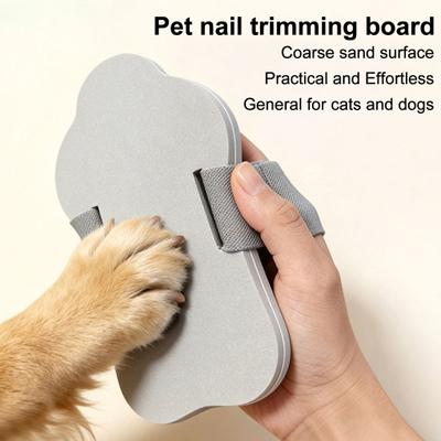 Pet Nail File with Extra-Coarse Sandpaper Manual Cat Dog Scratching Board for Nail Trimming Reusable Pet Grooming Tool for Small Medium Breeds