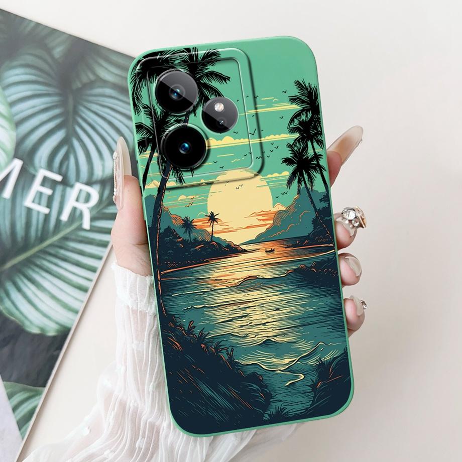 For Realme GT 7 5G Case RMX5061 Cute Cartoon Fashion Painted Cover Soft Silicone Case For Realme GT7 Pro GT 7 Pro 7T GT7T Fundas