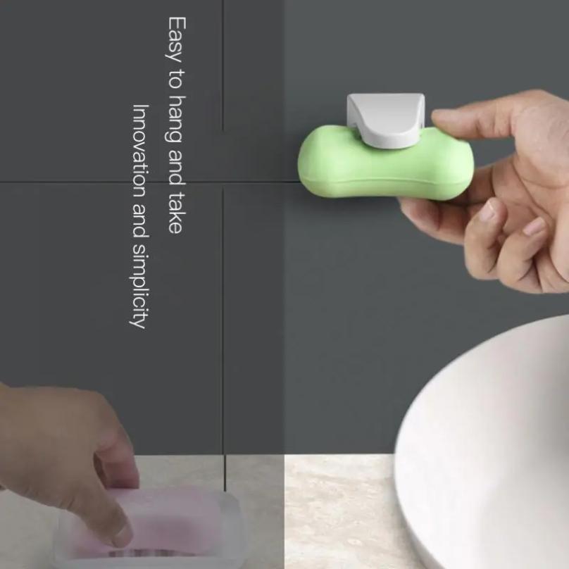 Magnetic Soap Dish Container Dispenser Wall Attachment Adhesion Soap Holder Kitchen Household Bathroom Magnet