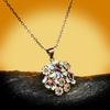 Color Zircon Necklace Set Zircon Trend Black Set Copper Commuter